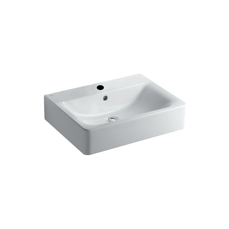 Ideal standard lavabo CONNECT 60 cm + 1 trou de robinet coloris blanc