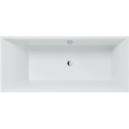 Villeroy & Boch bain SQUARO SLIM LINE + pieds 170-75 cm coloris blanc
