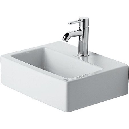 Duravit lave-mains apparent VERO 45cm + trou robinet coloris blanc