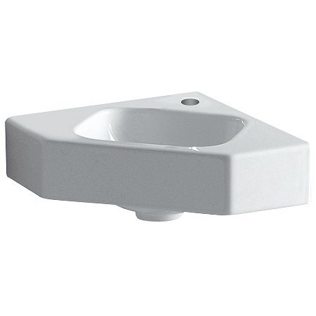 Geberit lave-mains angle ICON 32,5cm coloris blanc