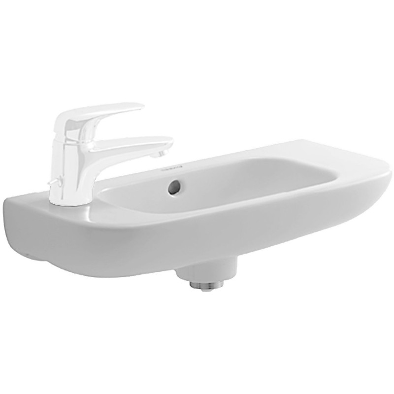 Duravit lave-mains D-CODE 50-22cm + trou robinrt gauche coloris blanc