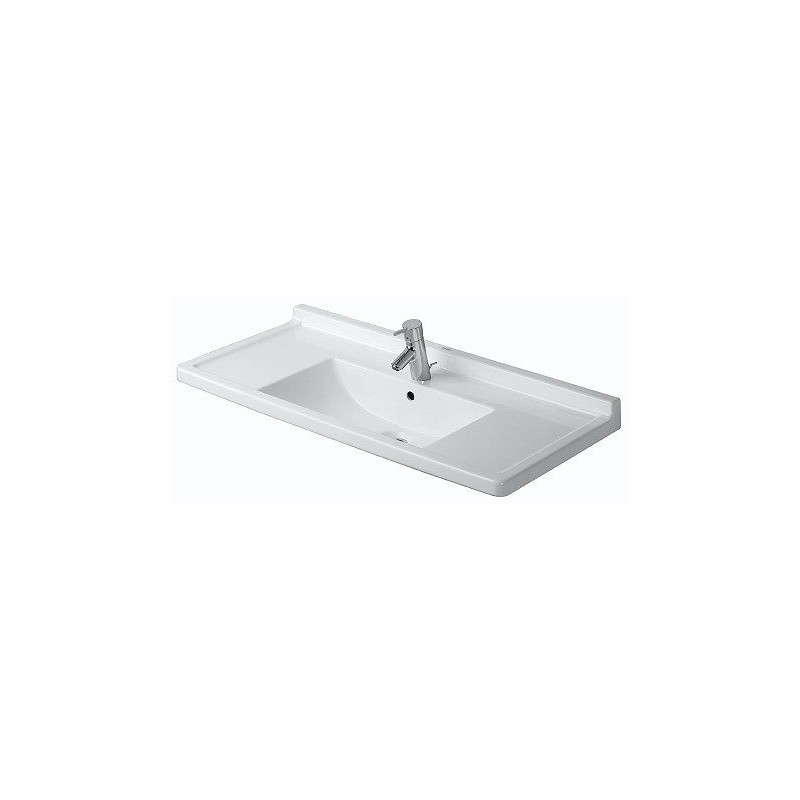 Duravit lavabo pour meuble STARCK 3 + trou robinet 105 cm coloris blanc