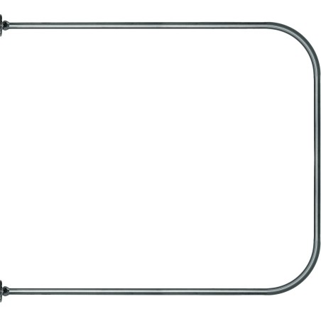 Porte-rideau en U 90-90-90 cm avec fixation