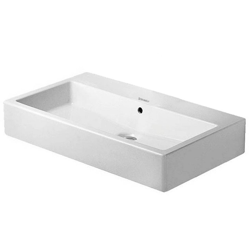 Duravit lavabo VERO 80 cm sans trous robinet coloris blanc