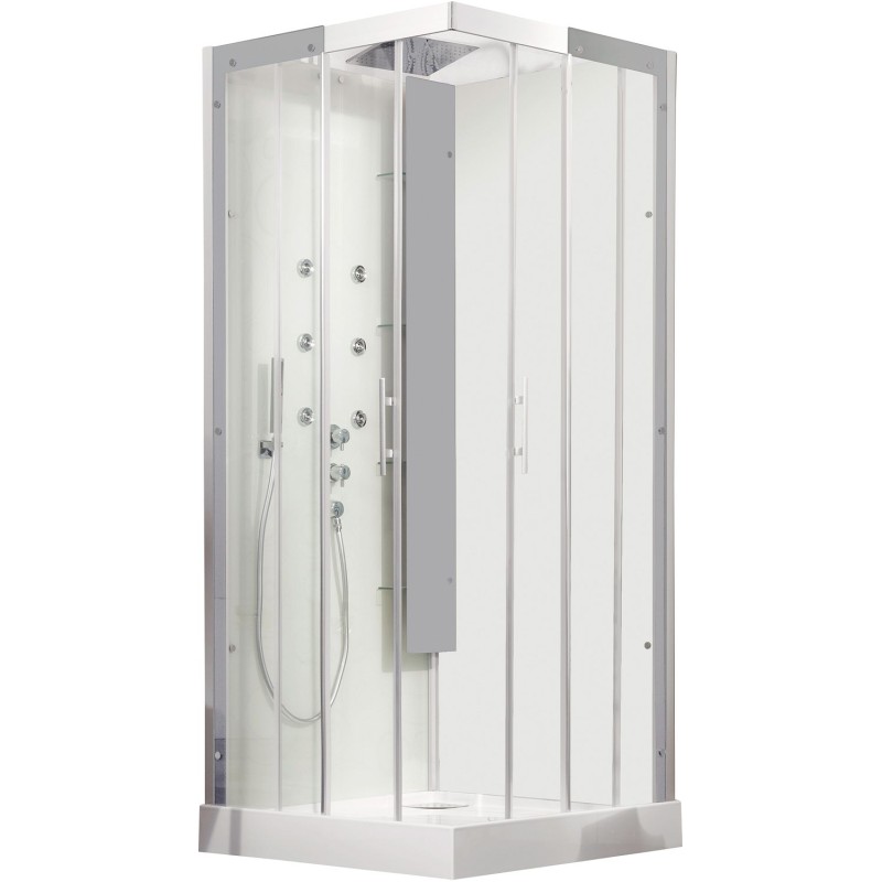 Kinedo cabine douche NEW HORIZON 90-90 porte coulissante hydro