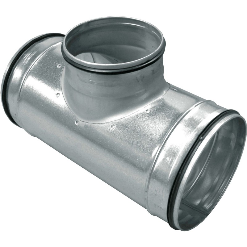 Galva T reduction pour canal de ventilation200-100-200mm