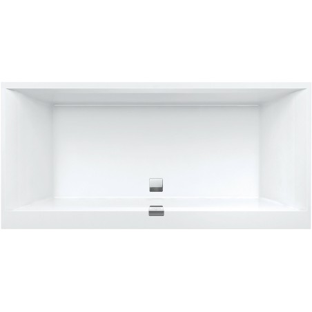 Villeroy & Boch bain quaryl square edge 12 190X90cm inclusif pieds +vidage automatique coloris blanc
