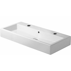 Duravit lavabo double VERO 100cm + 2 trous robinet coloris blanc