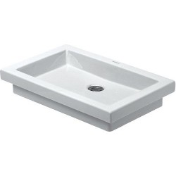 Duravit lavabo 2ND FLOOR 58 cm sans trou robinet coloris blanc