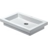 Duravit lavabo 2ND FLOOR 58 cm sans trou robinet coloris blanc