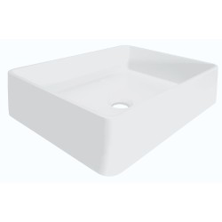Lavabo à poser COMBO/MOLTO/PURO 48x36 cm solid sans trop-plein coloris blanc