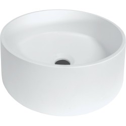 Lavabo à poser COMBO/MOLTO/PURO rond 36 cm marbre sans trop-plein coloris blanc