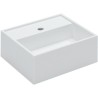 Cosmic lavabo COMPACT avec trou 40 cm cristal plant blanc