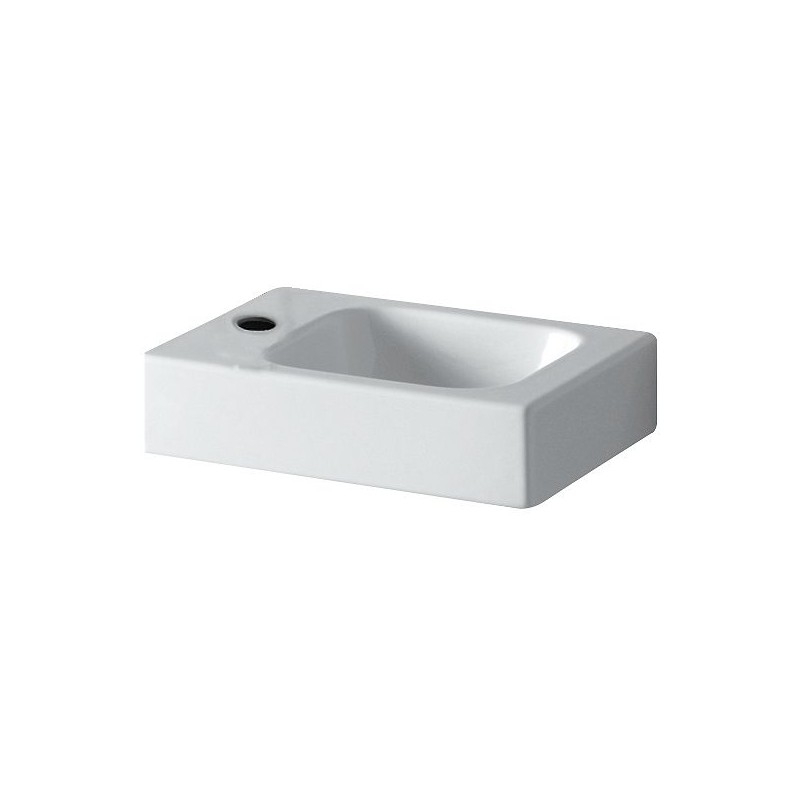 Geberit lave-mains ICON 38-28 cm trou robinet gauche coloris blanc