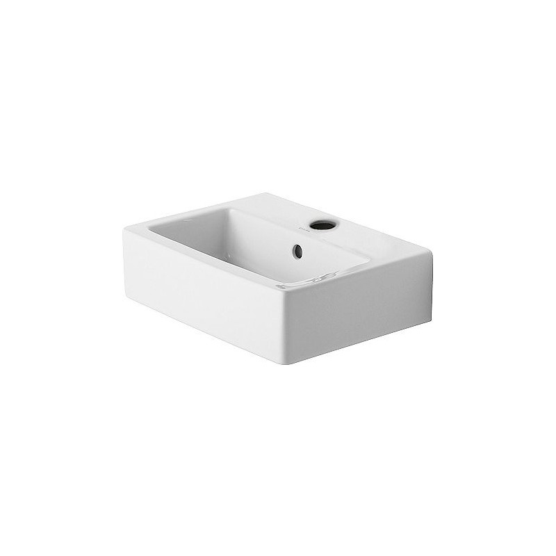 Duravit lave-mains VERO 45 cm + trou robinet et trop-plein coloris blanc