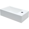 Lave-mains NEWFORM 40x22 cm trou robinet droite coloris blanc