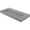 Tablette BRIQ 140cm 1 lavabo sans trou robinet/trop-plein beton