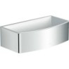 Porte-bouteille/éponge design PASPARTOE 22X11X7 coloris blanc-chrome