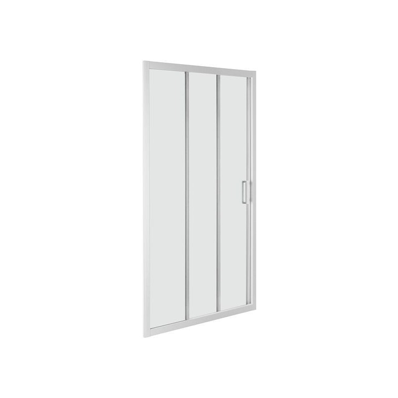 Porte coulissante en 3 pièces STEP 85-89 H190 aluminium-clair