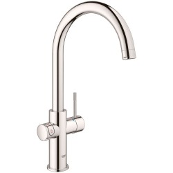 Grohe mitigeur cuisine Red duo FG + boiler m-size supersteel