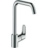 Hansgrohe mitigeur cuisine Focus bec haut couleur chrome