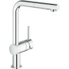 Grohe mitigeur cuisine Minta FG l-bec douche à main extractible 2jet couleur chrome