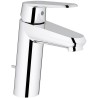 Grohe mitigeur de lavabo Eurodisc cosmopolitan slim vidage automatique couleur chrome