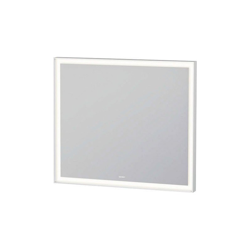 Duravit miroir Lcube 80 cm couleur blanc mat