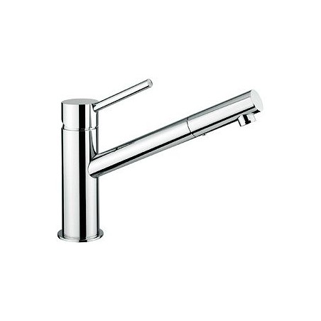 Mitigeur de lavabo Nordica vidage automatique + bec long couleur chrome