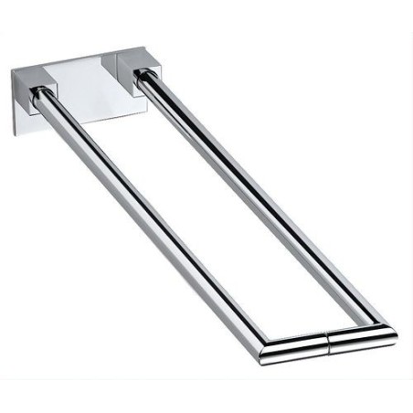 Pomdo porte-serviette double METRIC 40CM coloris chrome