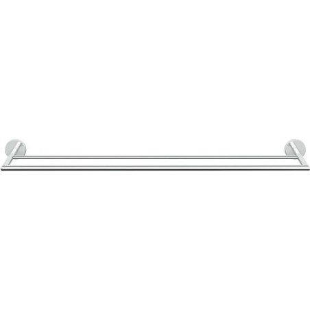 porte-serviette double fix HOLD O(N) 60CM coloris chrome