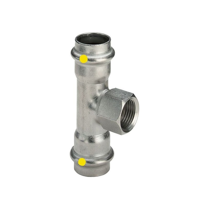 Viega SANPRESS T 35-1/2"F-35mm inox gaz