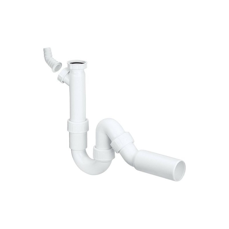 Viega siphon réglable avec raccordement pour machine a laver 6/4"-40 coloris blanc