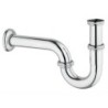 Siphon tubulaire 5/4"-32 mm lavabo coloris chrome