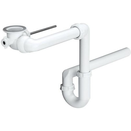 Viega siphon gain de place excentr. 5/4"-32mm coloris blanc