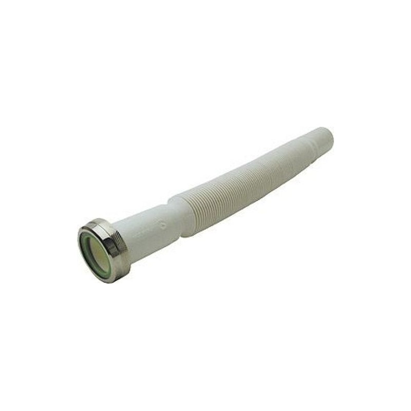 Siphon flex. PVC 5/4"-32/70cm avec raccordement