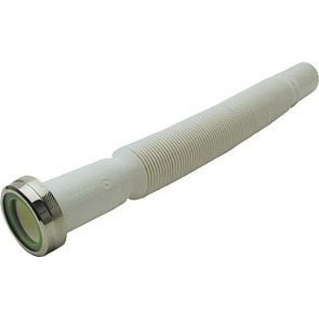 Siphon flex. PVC 5/4"-32/70cm avec raccordement