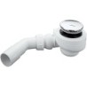 Nicoll siphon douche chantier turboflow coloris chrome