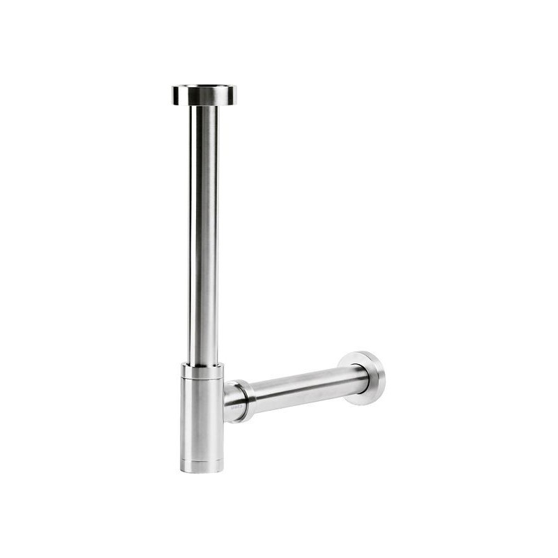 Clou siphon design pour lave-mains minisuk  inox brosse