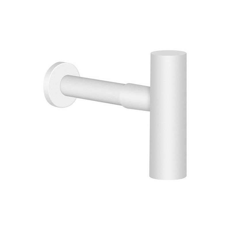 Nobili siphon design  5/4" rond coloris blanc mat