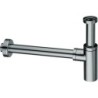 siphon design 5/4" rond inox look