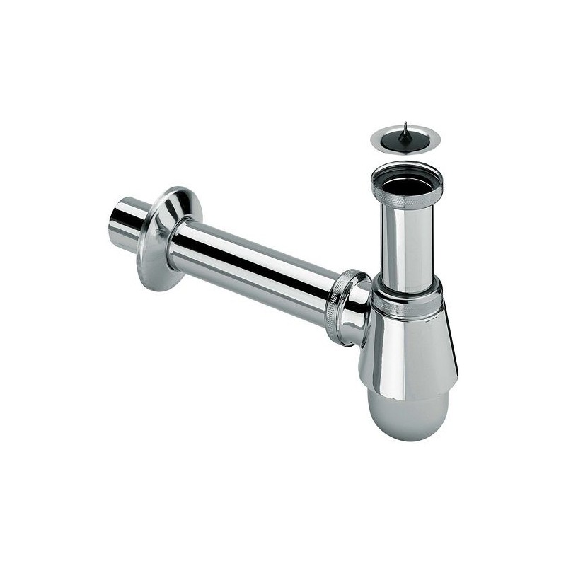 Viega siphon bouteille NORA pour bidet + crepine 5/4" coloris chrome