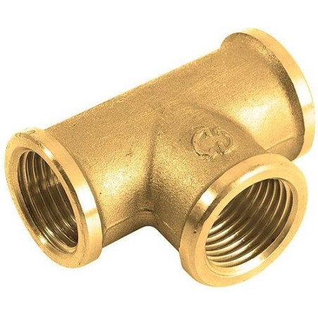 General Fittings T filet laiton 6/4"FFF