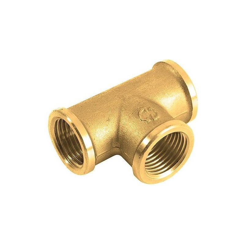 General Fittings T filet laiton 2"FFF