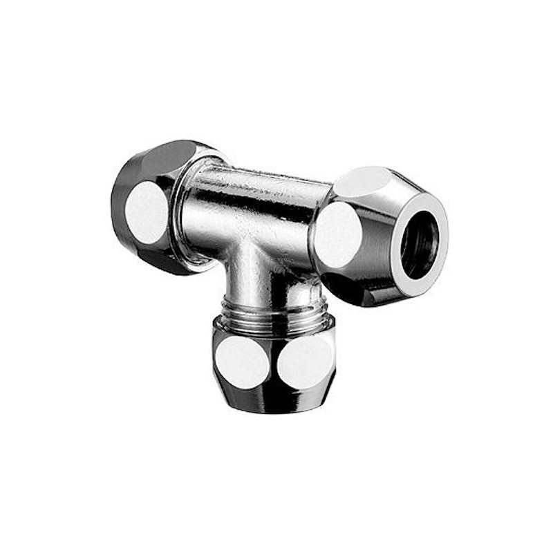 Schell T 10mm coloris chrome serrage