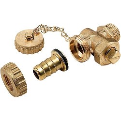 Comap vanne de remplissage et de vidange 3/4" +bouchon et chaîne