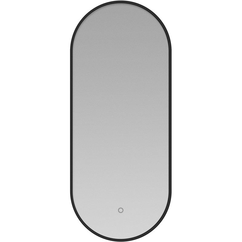 Miroir oval 90X38 cm LED 4000 K couleur noir